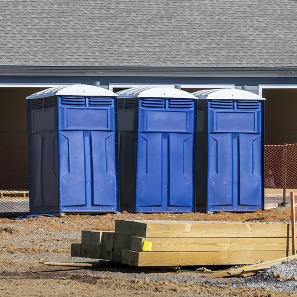 are there any restrictions on where i can place the portable toilets during my rental period in Jacksonville